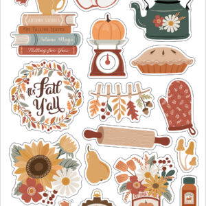 Echo Park Feels Like Fall 6X13 Chipboard Accents