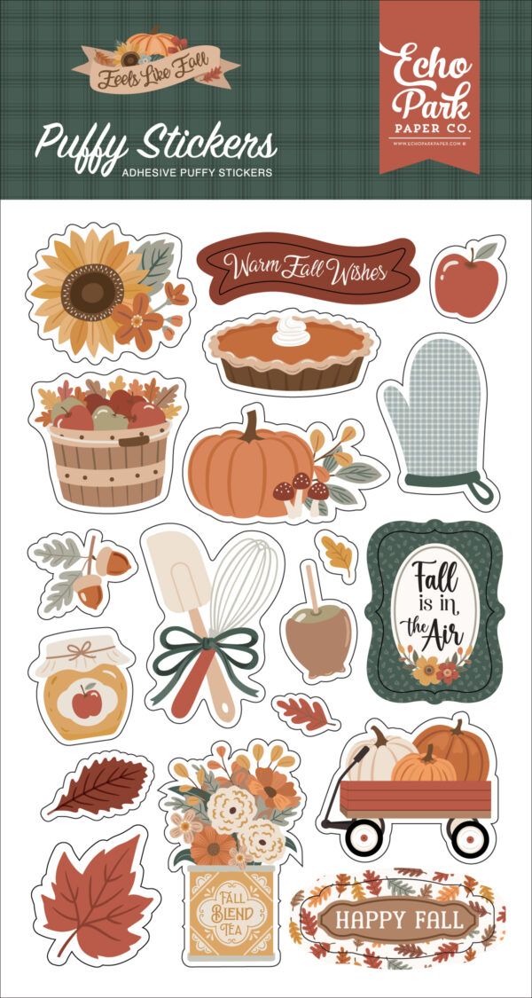 Echo Park Feels Like Fall Puffy Stickers Echo Park Feels Like Fall Puffy Stickers