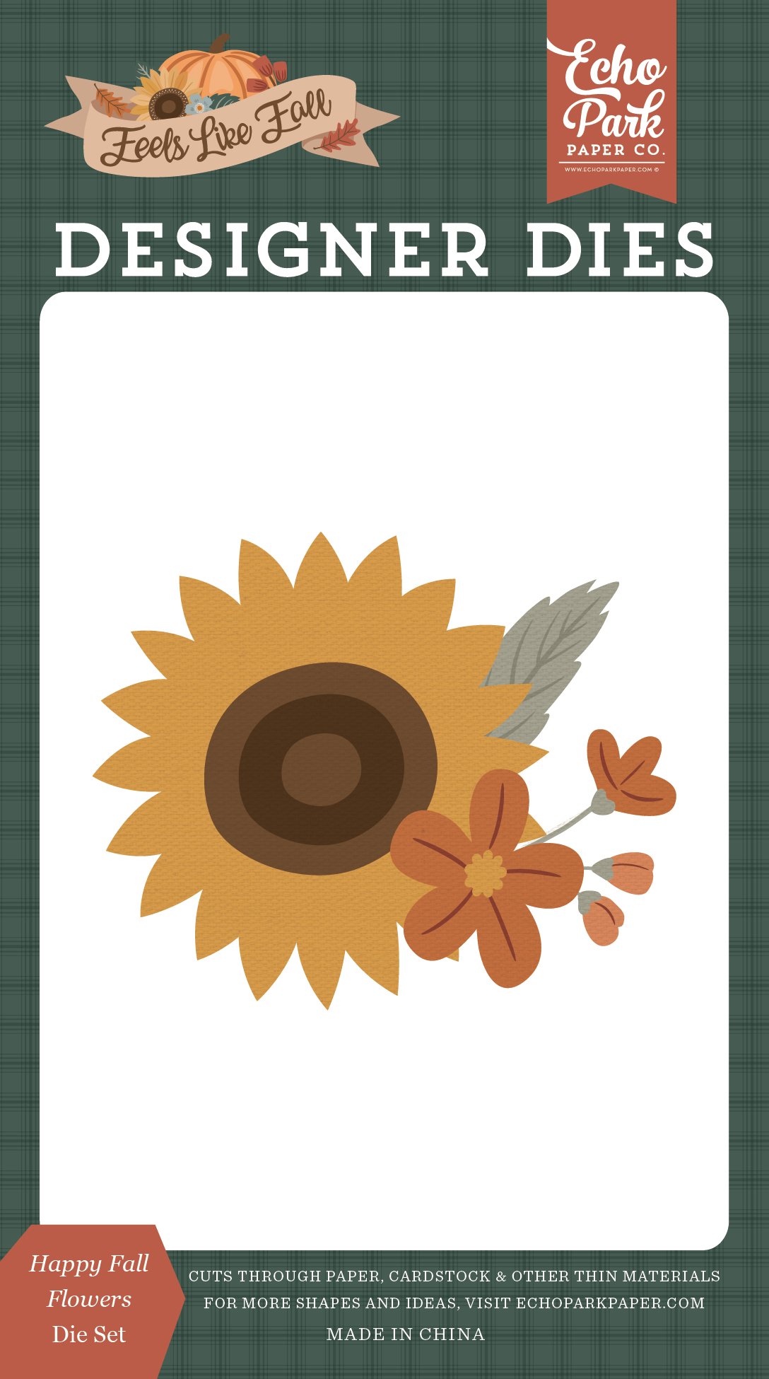 Echo Park Feels Like Fall Happy Fall Flowers Die Set