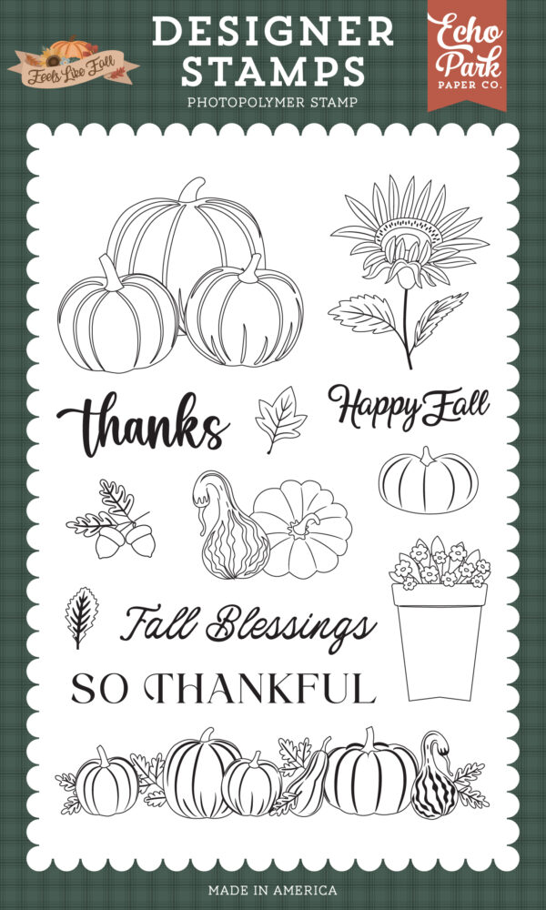 Echo Park Feels Like Fall Squash and Pumpkins Stamp Set Echo Park Feels Like Fall Squash and Pumpkins Stamp Set