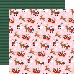 Echo Park North Pole Christmas 12X12 Santa Buddies
