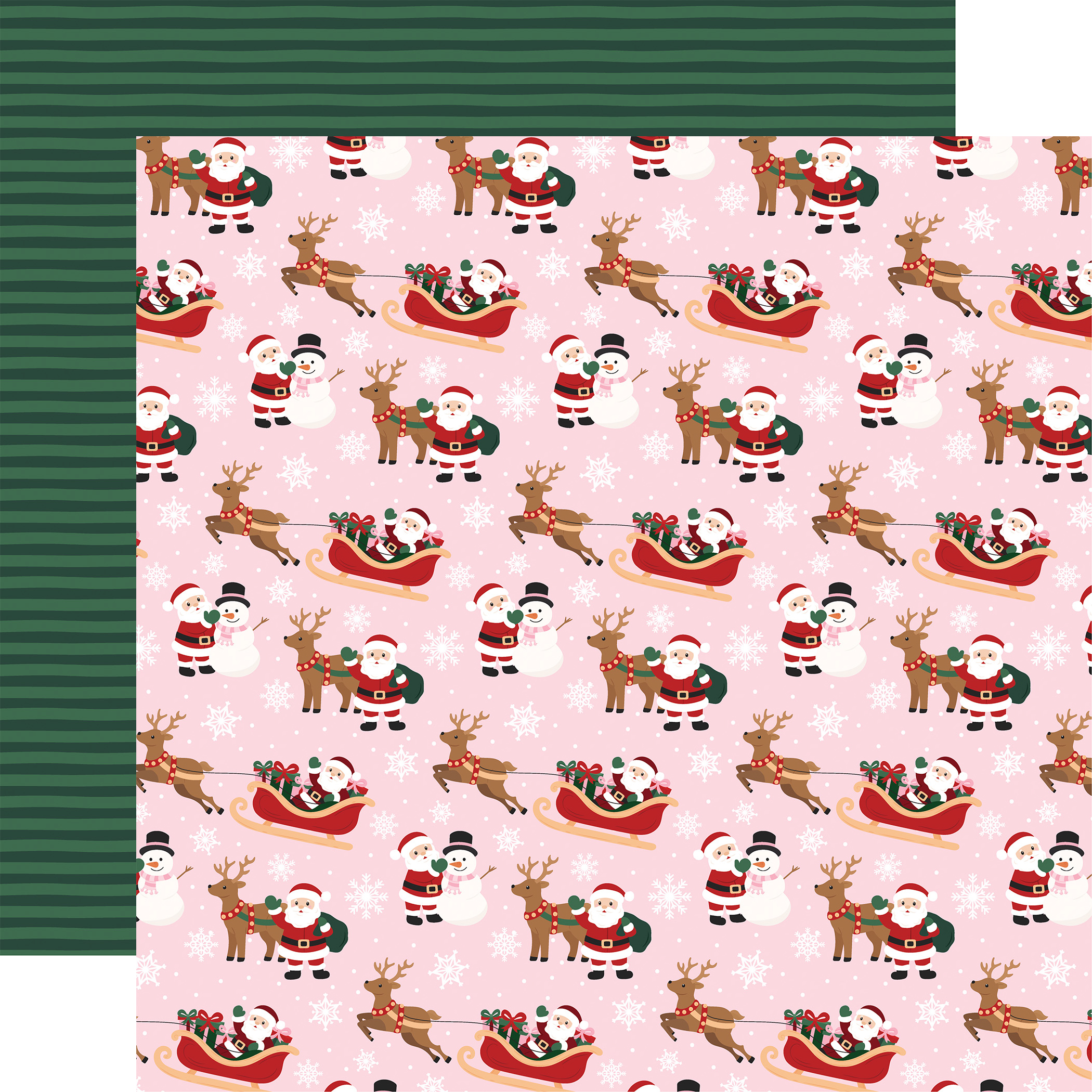 Echo Park North Pole Christmas 12X12 Santa Buddies
