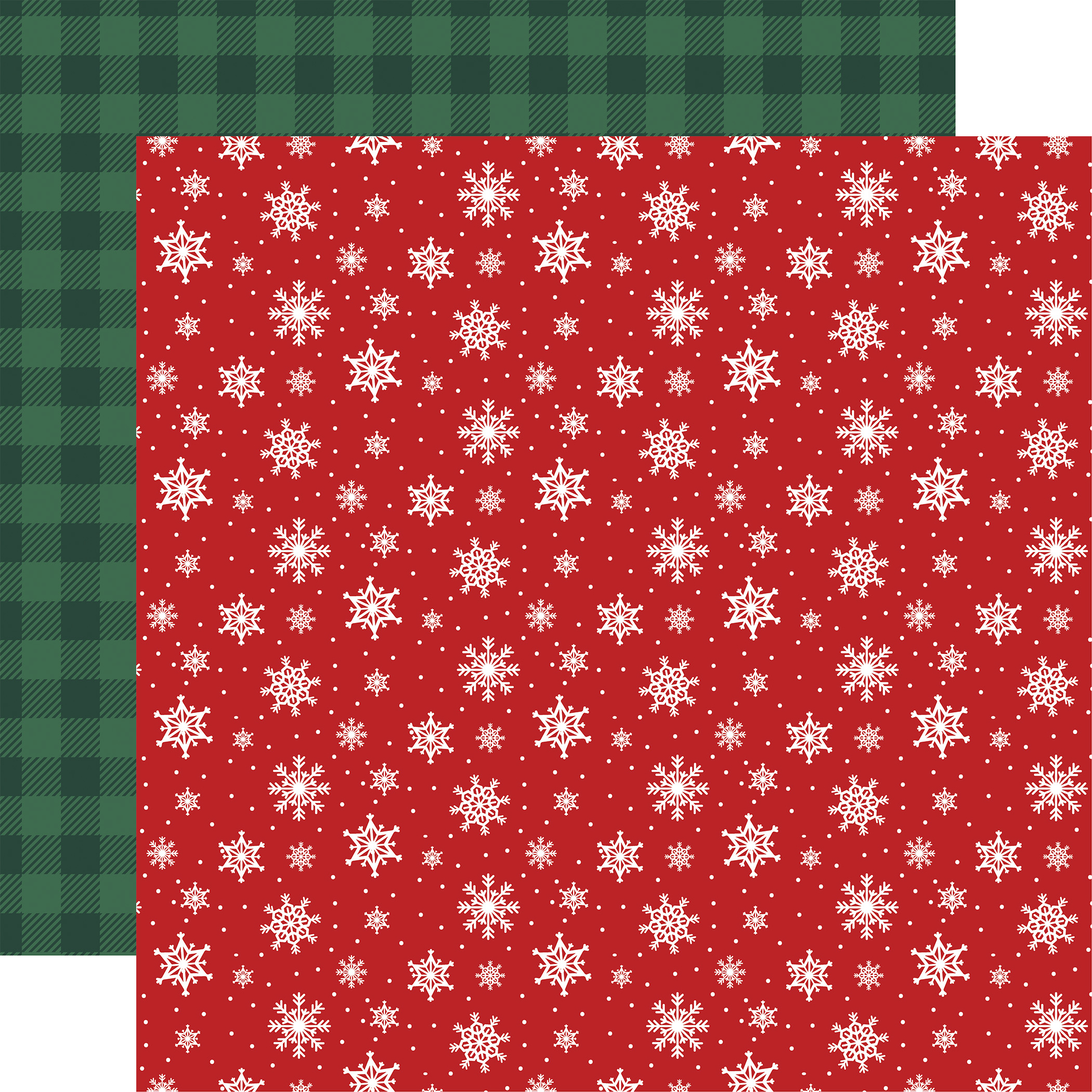 Echo Park North Pole Christmas 12X12 Arctic Snowflakes