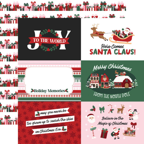 Echo Park North Pole Christmas 12X12 6X4 Journaling Cards Echo Park North Pole Christmas 12X12 6X4 Journaling Cards