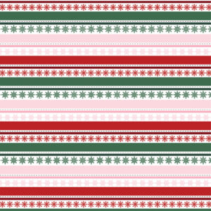 Echo Park North Pole Christmas 12X12 Snowflake Stripes