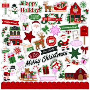 Echo Park North Pole Christmas Element Sticker