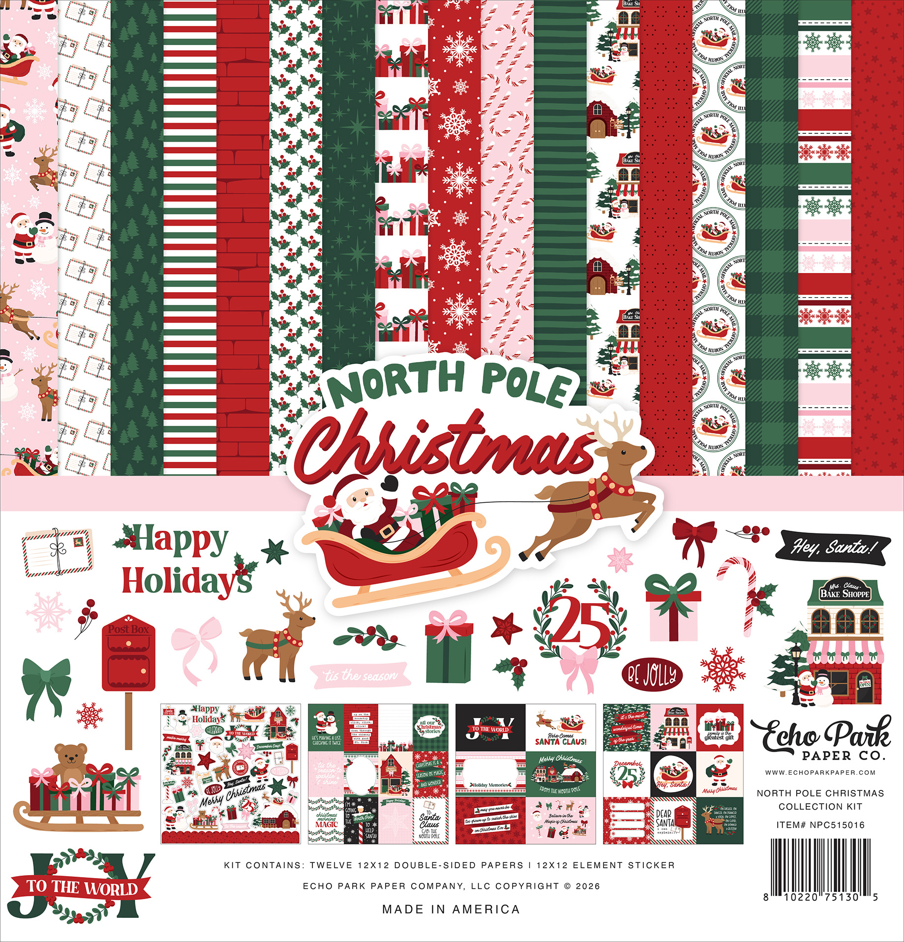 Echo Park North Pole Christmas Collection Kit