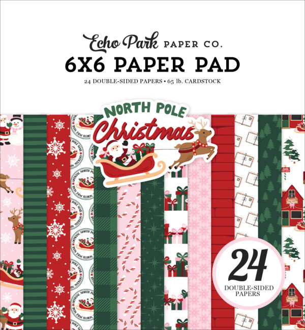 Echo Park North Pole Christmas 6X6 Paper Pad Echo Park North Pole Christmas 6X6 Paper Pad