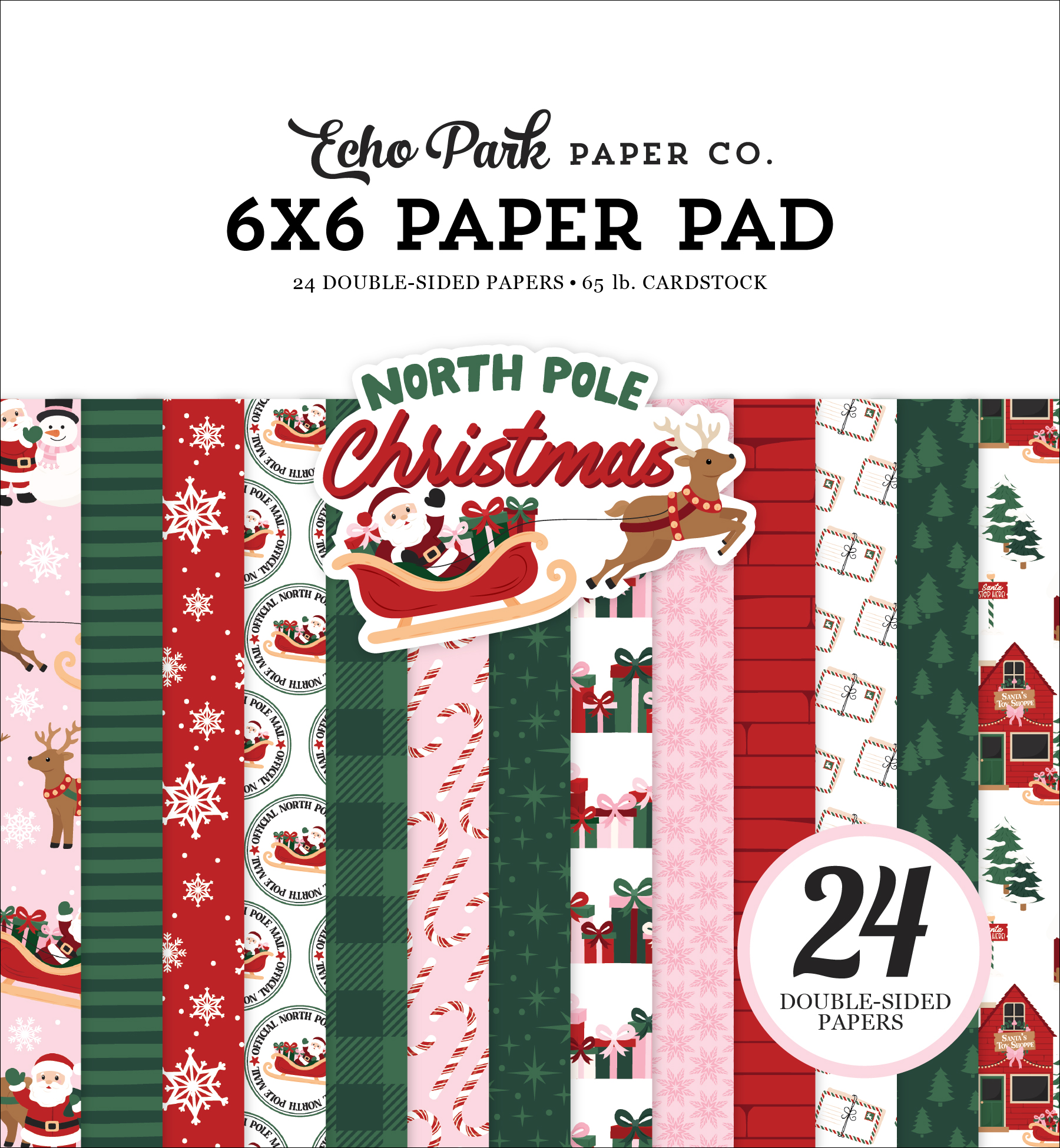 Echo Park North Pole Christmas 6X6 Paper Pad