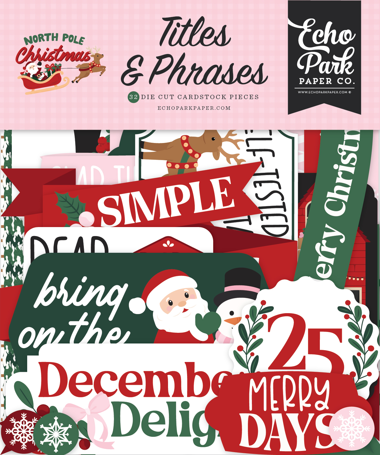 Echo Park North Pole Christmas Titles & Phrases