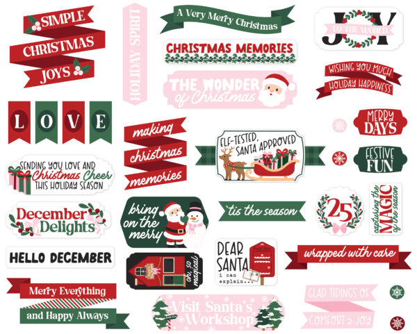 Echo Park North Pole Christmas Titles & Phrases