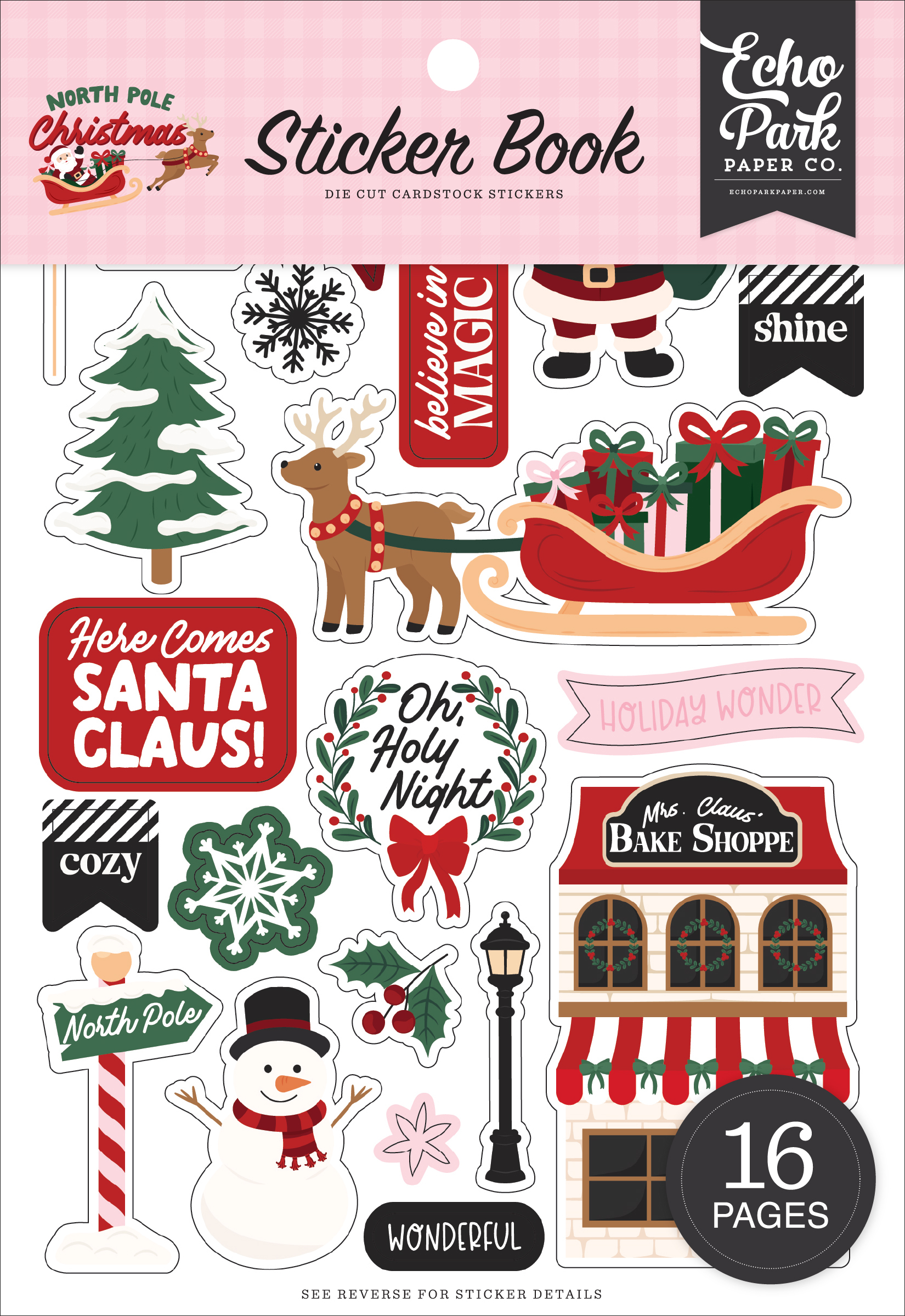 Echo Park North Pole Christmas Sticker Book