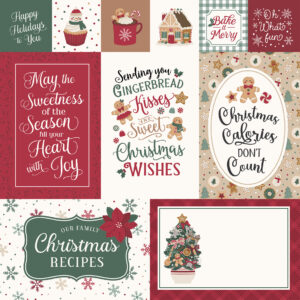 Echo Park Baking Christmas Cheer 12X12 Baking Journaling Cards