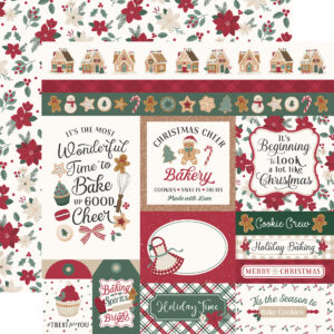 Echo Park Baking Christmas Cheer 12X12 Multi Journaling Cards