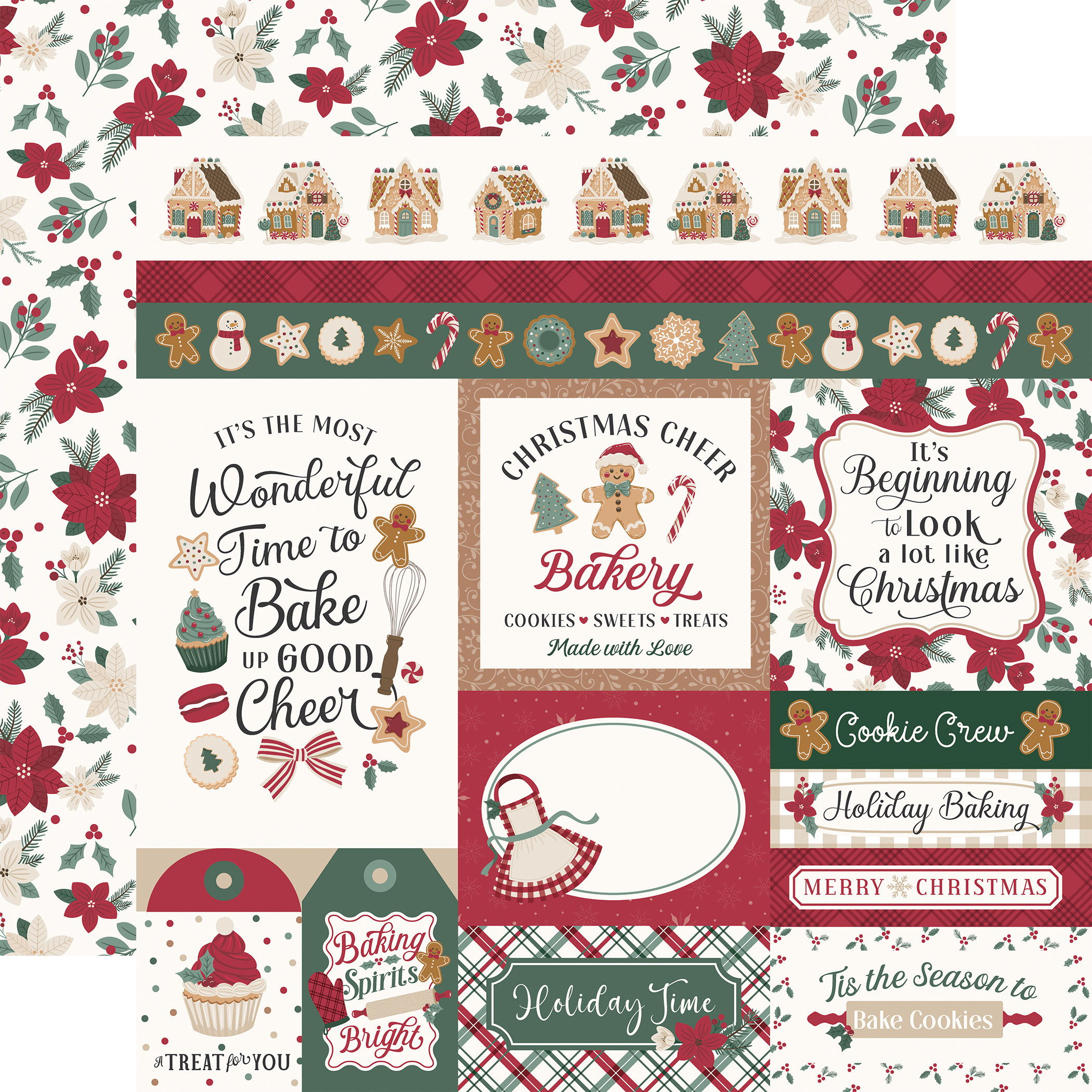 Echo Park Baking Christmas Cheer 12X12 Multi Journaling Cards