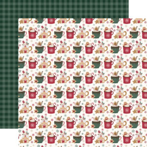Echo Park Baking Christmas Cheer 12X12 Hot Chocolate Mugs