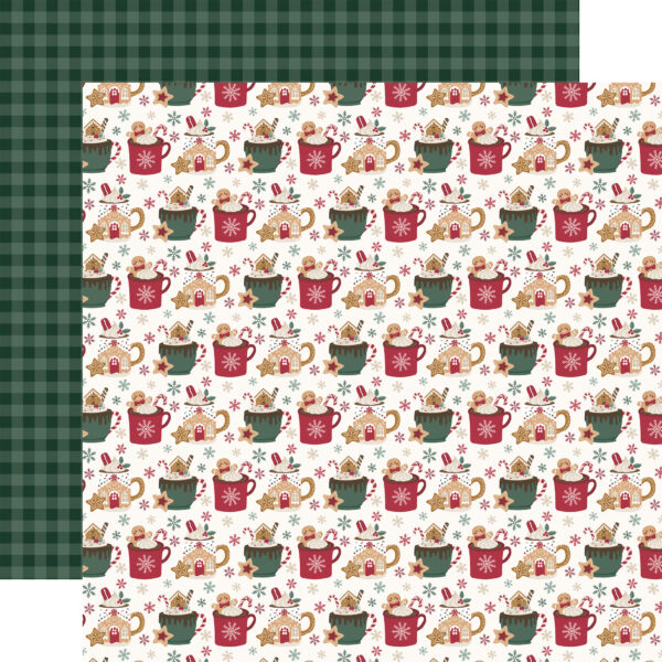 Echo Park Baking Christmas Cheer 12X12 Hot Chocolate Mugs Echo Park Baking Christmas Cheer 12X12 Hot Chocolate Mugs