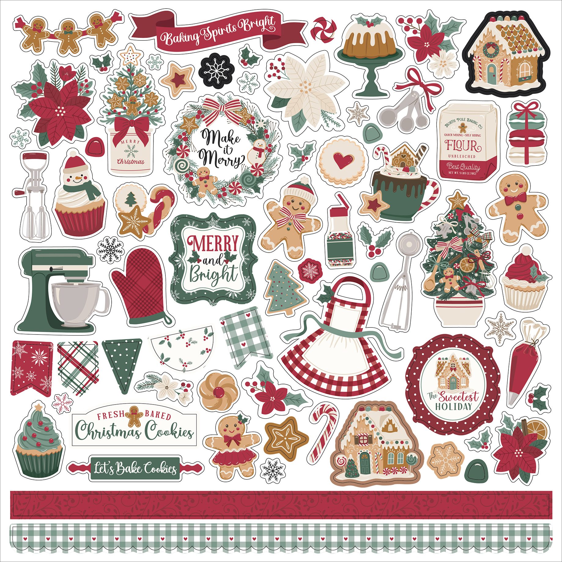 Echo Park Baking Christmas Cheer Element Sticker