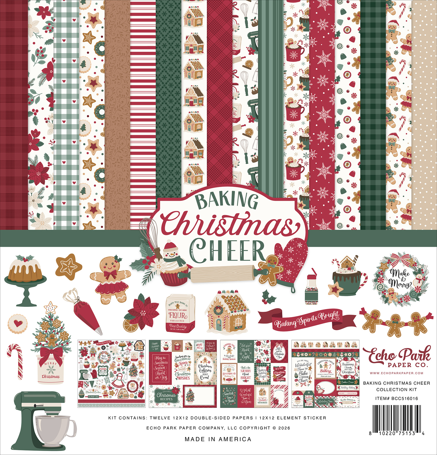 Echo Park Baking Christmas Cheer Collection Kit