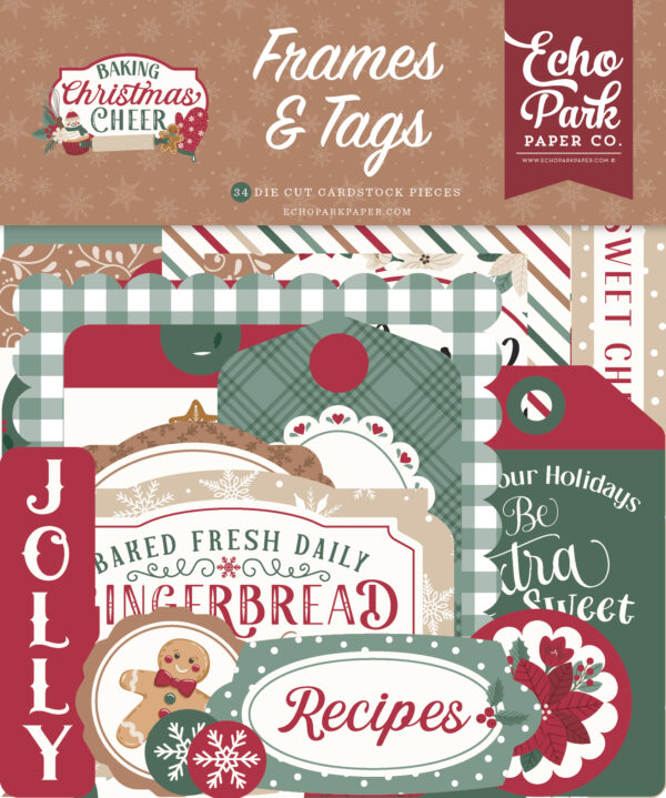 Echo Park Baking Christmas Cheer Frames & Tags Echo Park Baking Christmas Cheer Frames & Tags