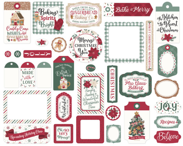 Echo Park Baking Christmas Cheer Frames & Tags
