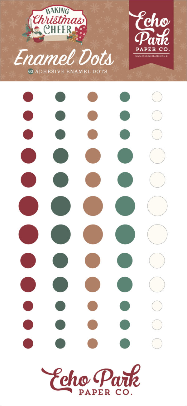Echo Park Baking Christmas Cheer Enamel Dots Echo Park Baking Christmas Cheer Enamel Dots
