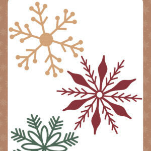 Echo Park Baking Christmas Cheer Sweet Holiday Snowflakes Die Set