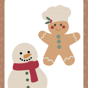 Echo Park Baking Christmas Cheer Snowman and Gingerbread Die Set