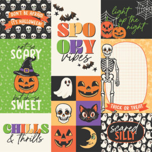 Echo Park Halloween Parade 12X12 Multi Journaling Cards