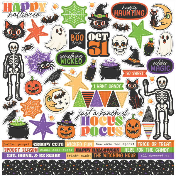 Echo Park Halloween Parade Element Sticker Echo Park Halloween Parade Element Sticker