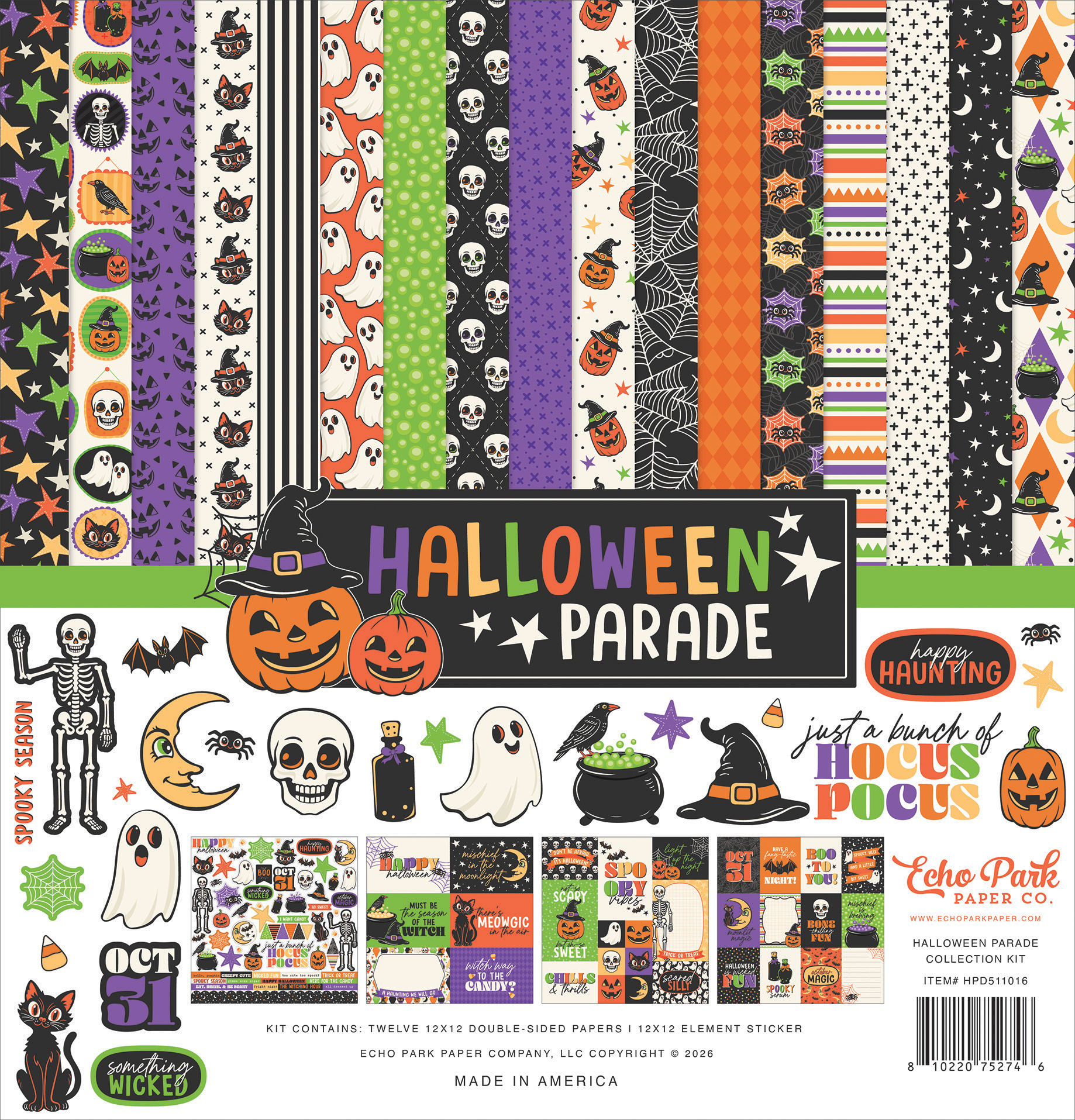 Echo Park Halloween Parade Collection Kit
