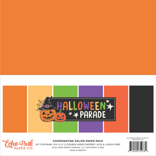 Echo Park Halloween Parade Solids Kit Echo Park Halloween Parade Solids Kit
