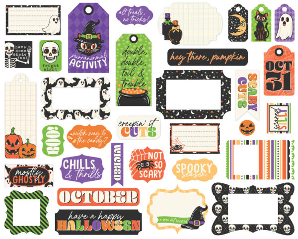 Echo Park Halloween Parade Frames & Tags