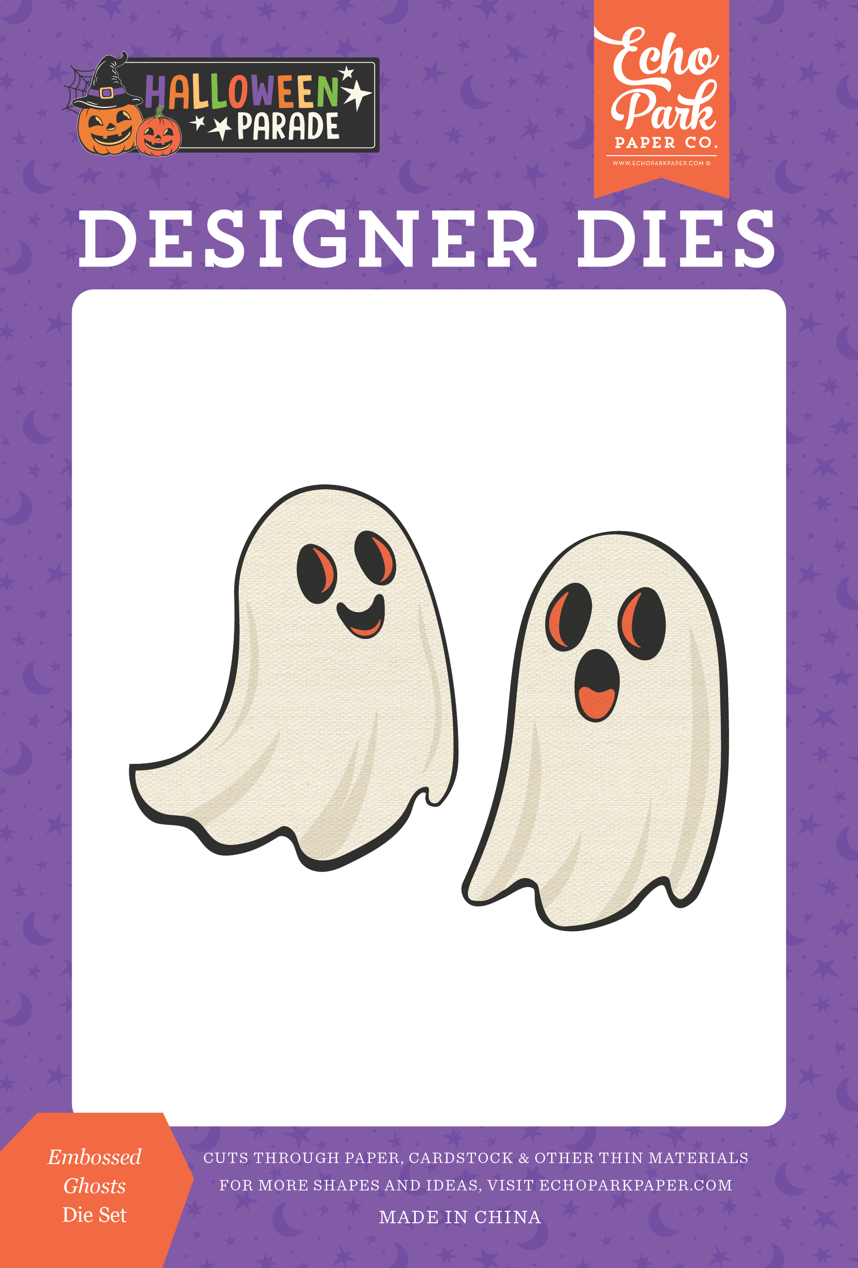 Echo Park Halloween Parade Embossed Ghosts Die Set