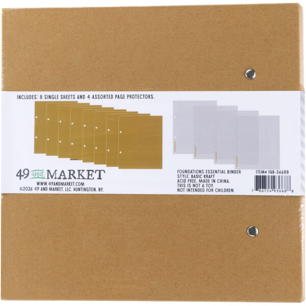 49 & Market Foundations Essential Binder Kraft