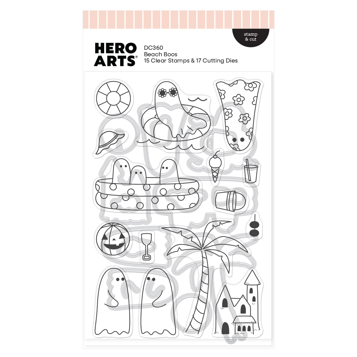 Hero Arts Beach Boos Stamp & Cut